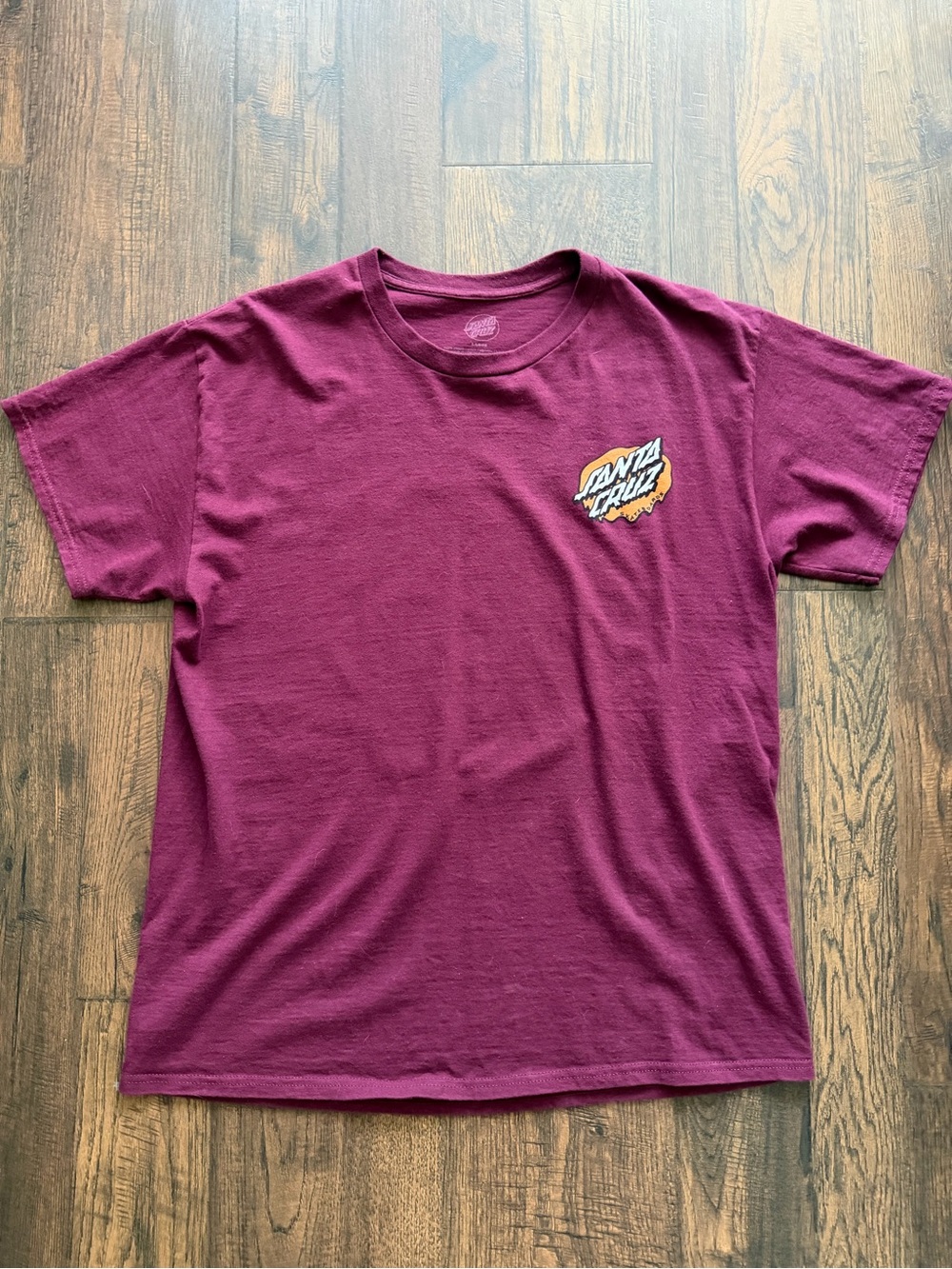 Santa Cruz Skateboards Burgundy Short-Sleeve T-Shirt